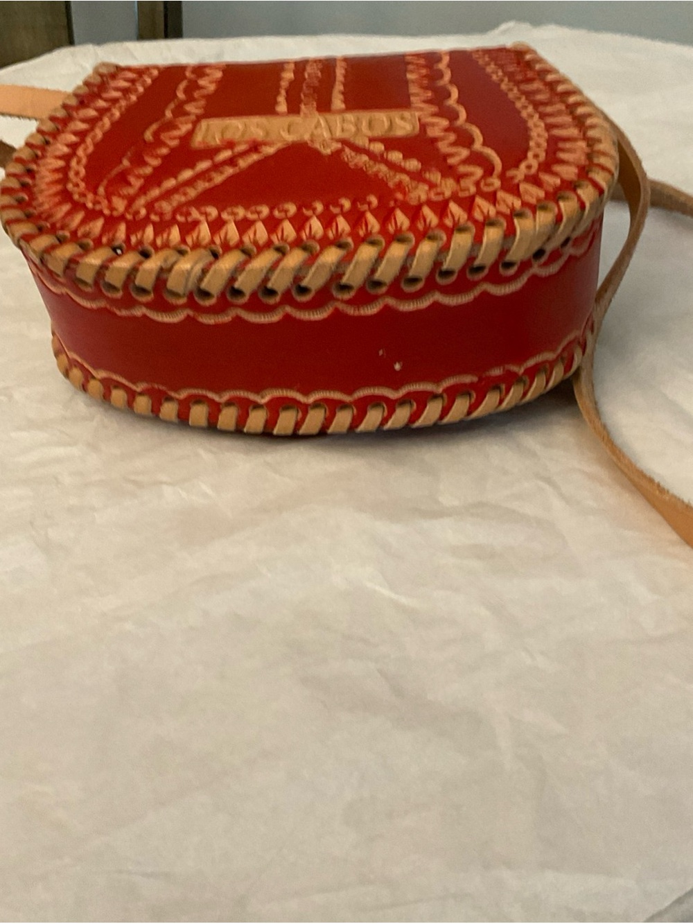 Frida Kahlo Hand Tooled Leather Purse Handmade  in Mexico - Picture 8 of 9
